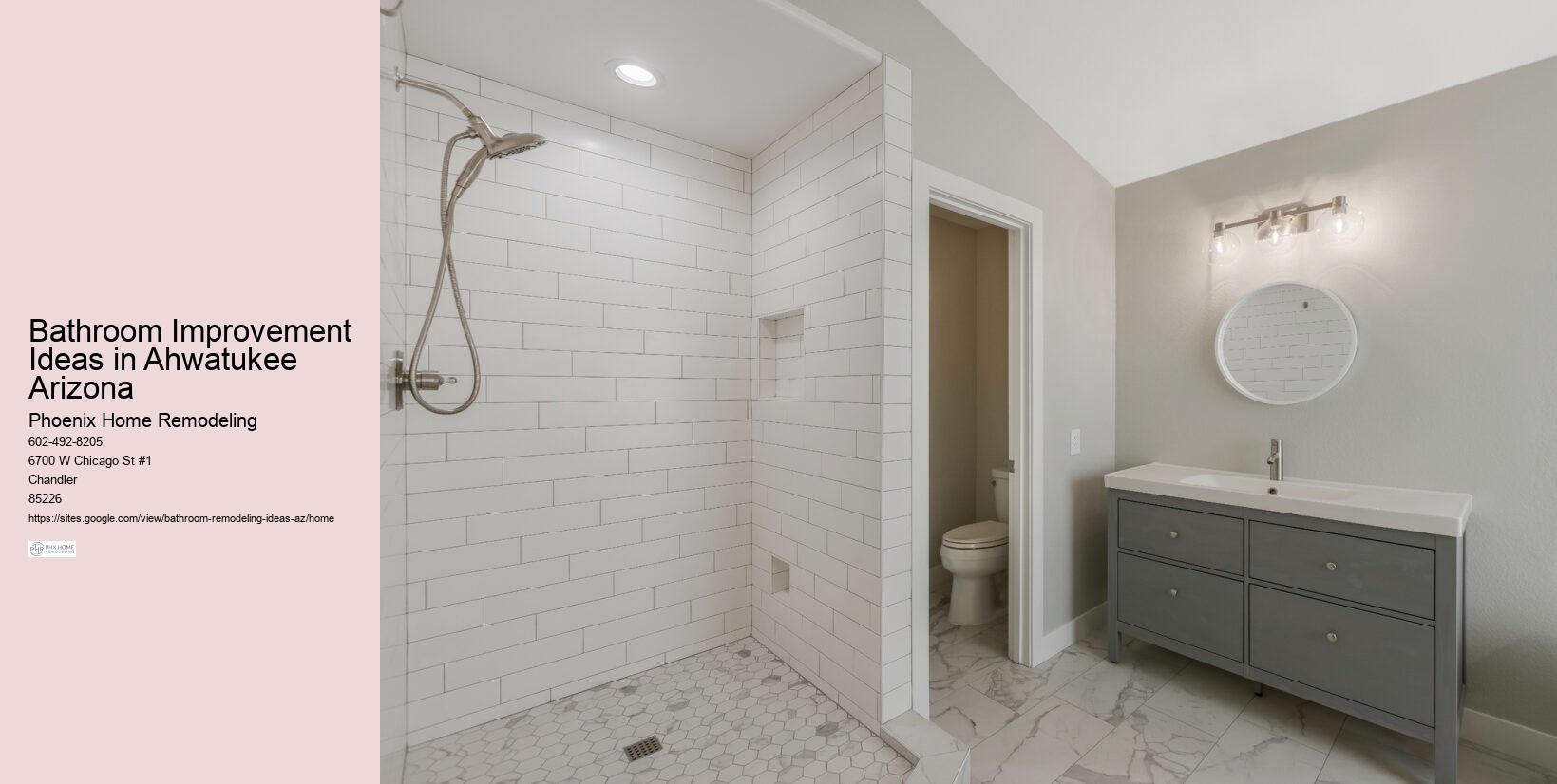 Bathroom Improvement Ideas in Ahwatukee Arizona